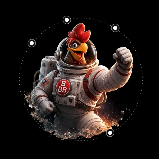 Gallo Beto astronauta
